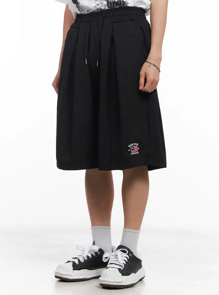 mens-custom-embroidered-sweat-shorts-iu518 / Black