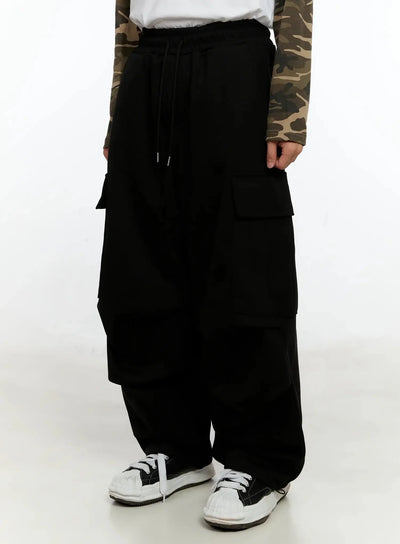 mens-cargo-training-pants-in525 / Black
