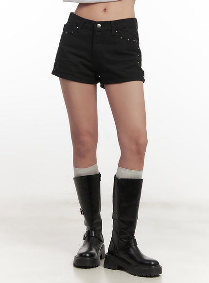 Urban Studded Cotton Shorts CF526