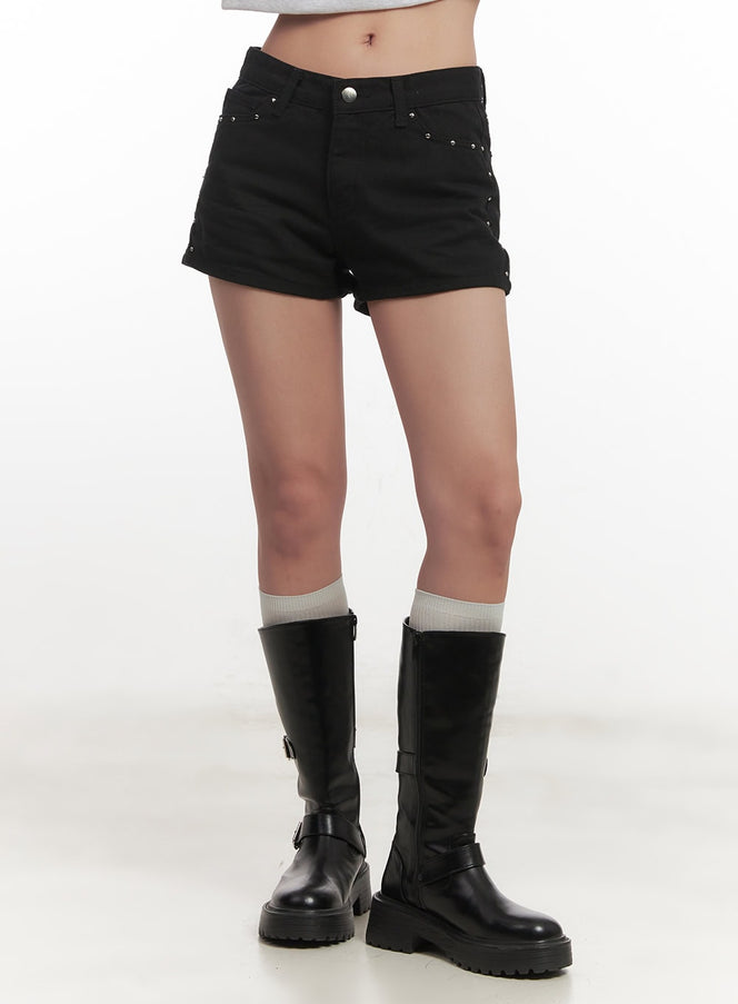 Urban Studded Cotton Shorts CF526