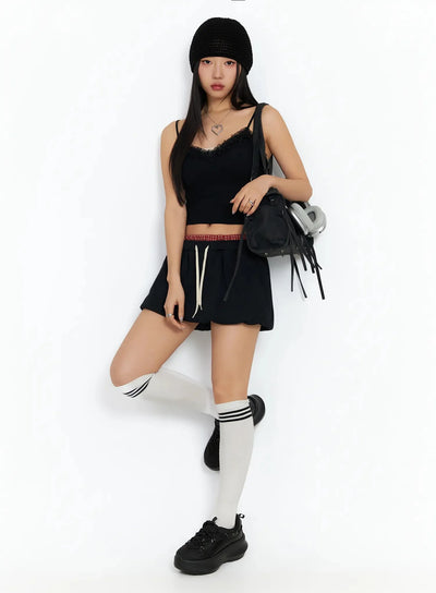 elegant-lace-tank-top-ca513 / Black