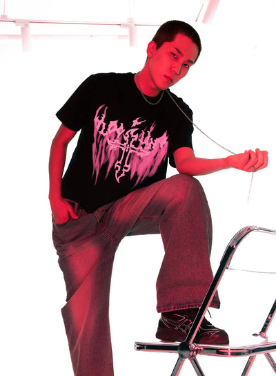 mens-urban-flame-graphic-tee-ig511 / Black