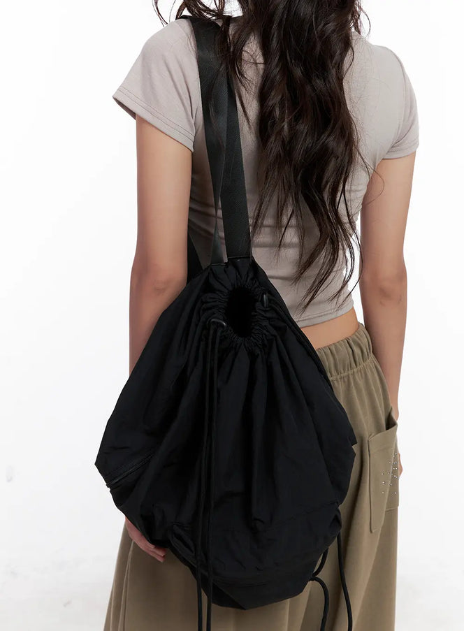classic-lightweight-drawstring-backpack-cl522 / Black