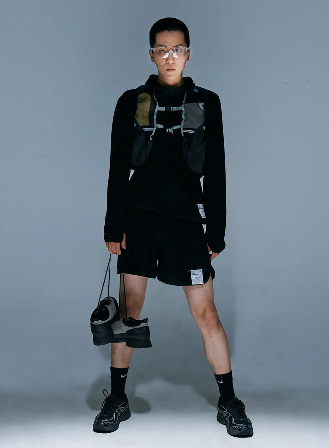 mens-mesh-running-vest-is502 / Black