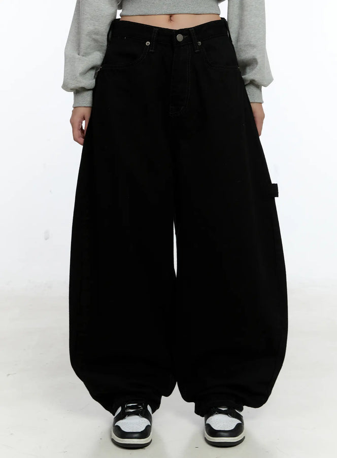 aadhya-baggy-jeans-cs517 / Black