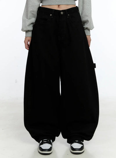 aadhya-baggy-jeans-cs517 / Black