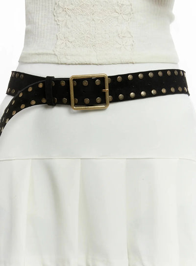 studded-textured-belt-id525 / Black