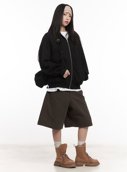 Basic Oversized Zip-Up Hoodie CM517