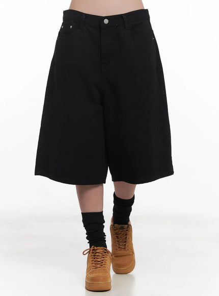 wide-fit-bermuda-shorts-cu517 / Black