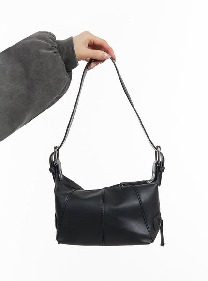 Chic Buckle Leather Shoulder Bag ID431