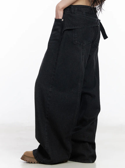 kiko-wide-leg-jeans-cm519 / Black