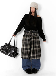 wide-neck-crop-sweater-id525 / Black