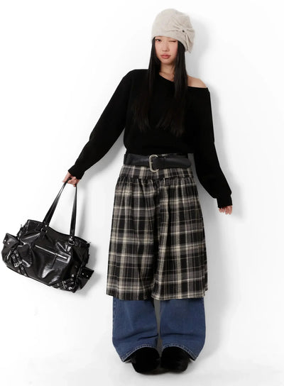 wide-neck-crop-sweater-id525 / Black