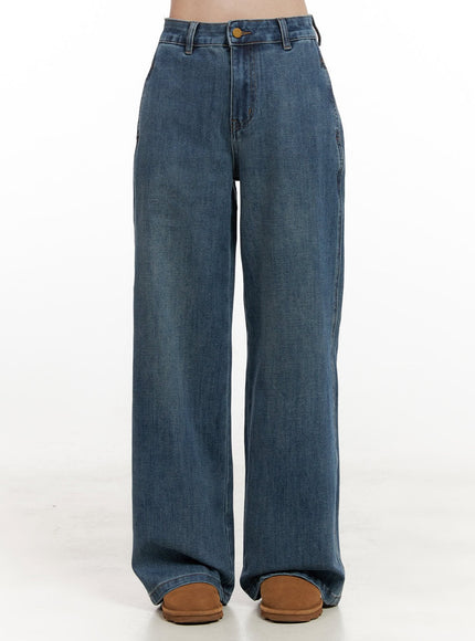 crystal-wide-leg-jeans-on422 / Blue