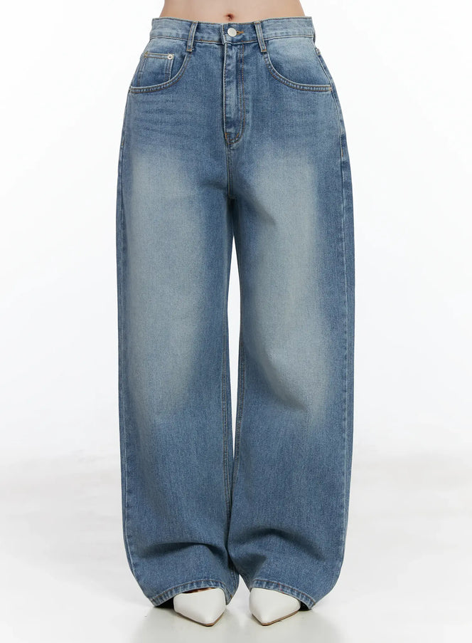 malani-vintage-wash-jeans-if520 / Dark blue