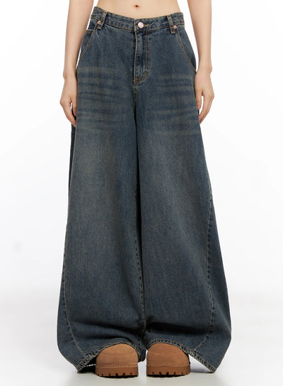 skyler-washed-balloon-fit-jeans-in503 / Blue