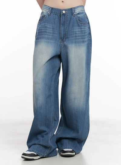yunjin-washed-wide-leg-jeans-cu518 / Blue