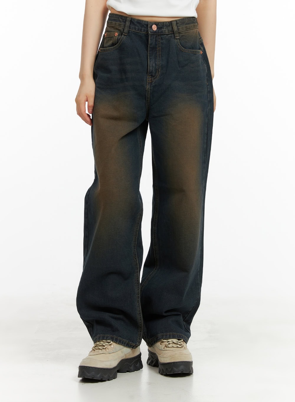 vintage-baggy-jeans-cy414 / Blue