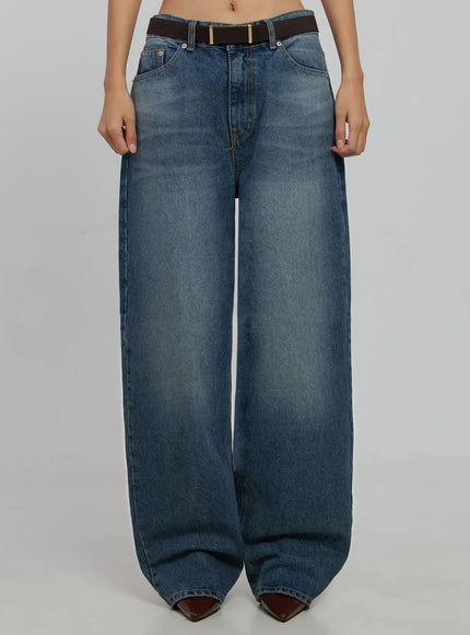 akira-wide-leg-jeans-ij508 / Blue