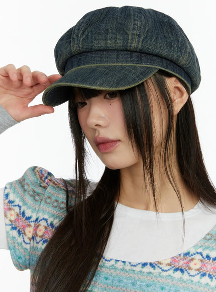 vintage-style-denim-hat-cf510 / Blue
