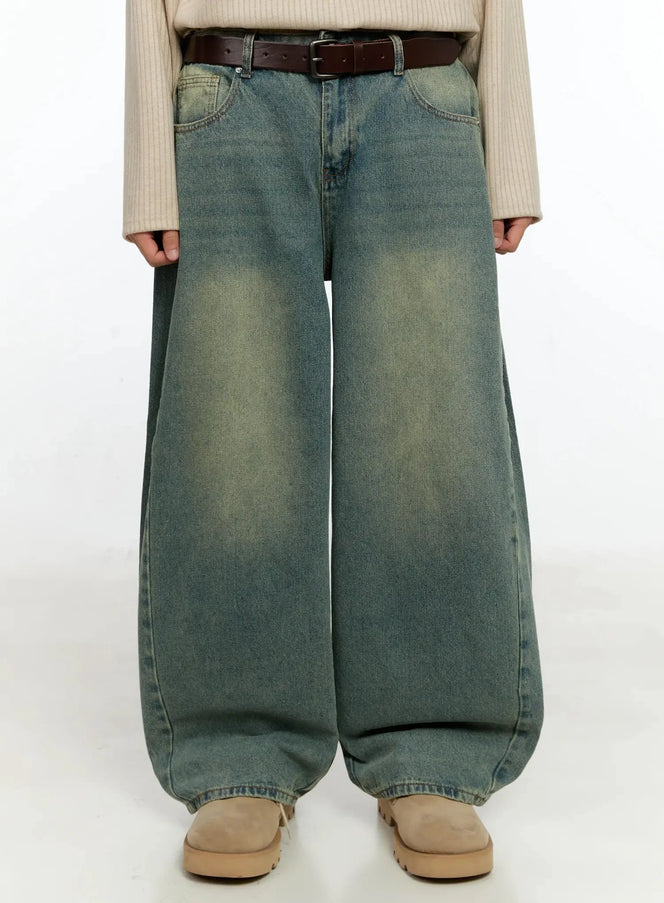 mens-vintage-wash-side-point-jeans-in525 / Blue