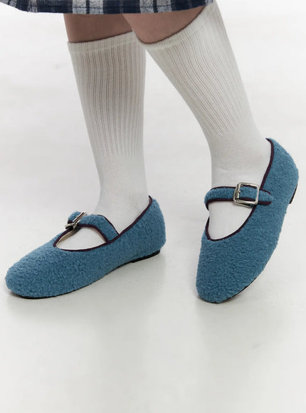soft-mary-jane-flats-co524 / Blue