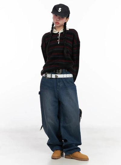 vernon-wide-leg-jeans-cd501 / Blue