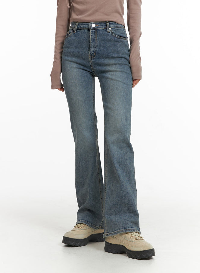 slim-fit-bootcut-jeans-cj426 / Blue