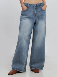 linda-wide-leg-jeans-is515 / Blue