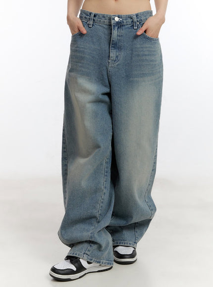 jillie-washed-baggy-jeans-ca508 / Blue