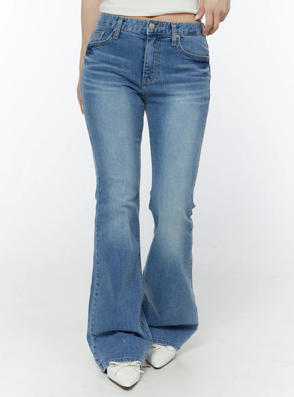 leena-stretch-bootcut-jeans-iy511 / Blue