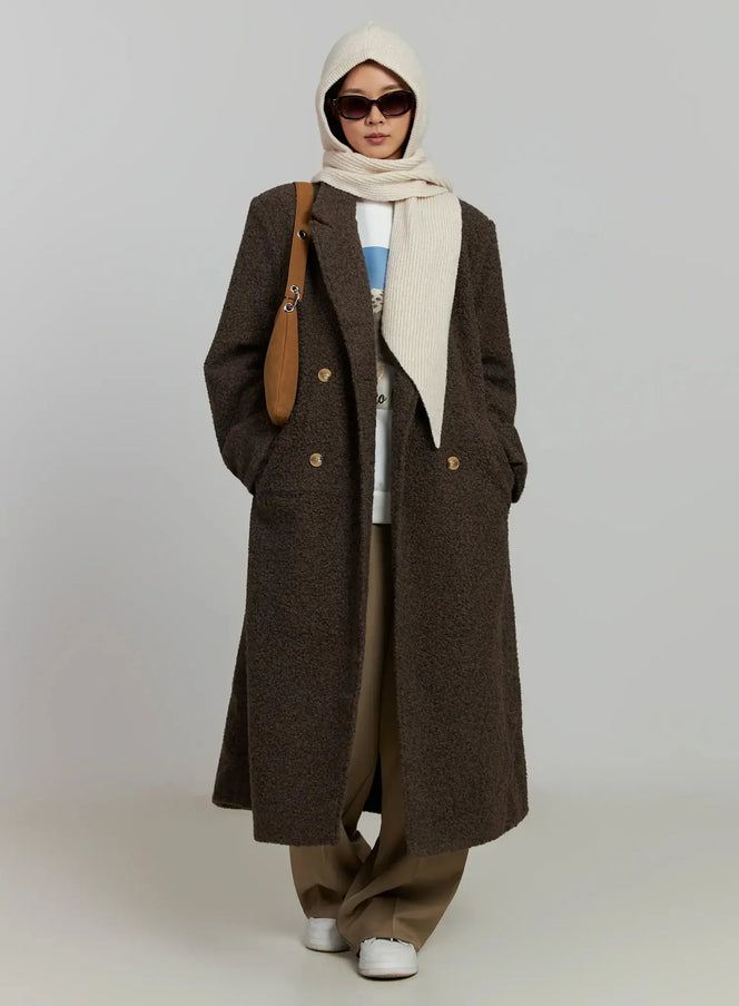 mohair-long-coat-ij505 / Brown