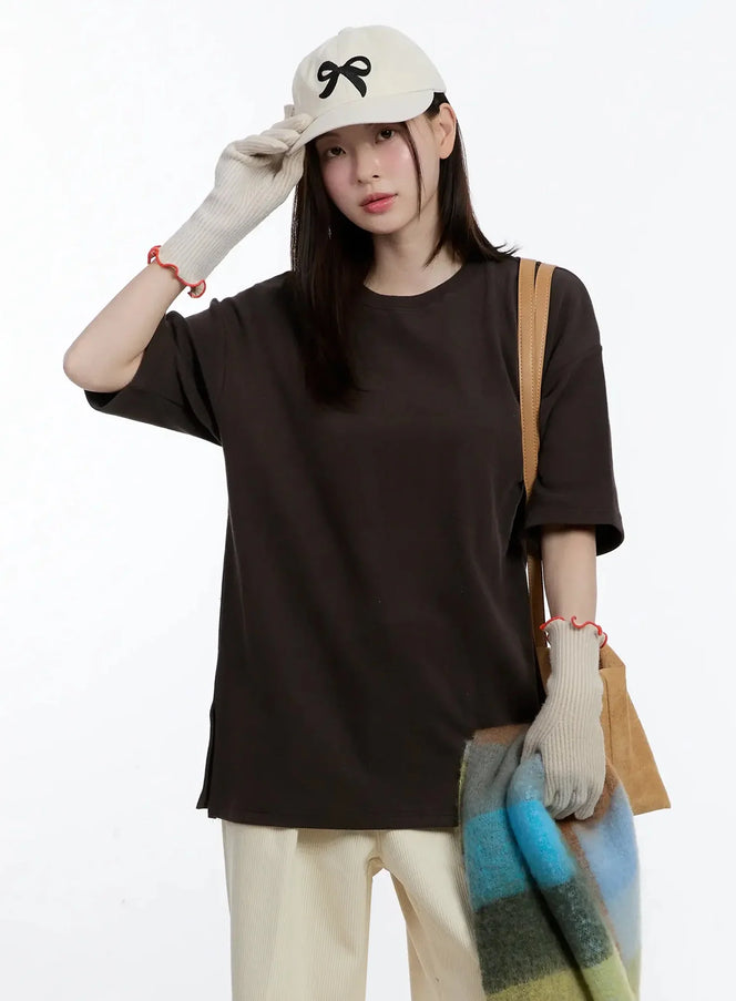 cozy-fleece-cotton-t-shirt-id526 / Brown