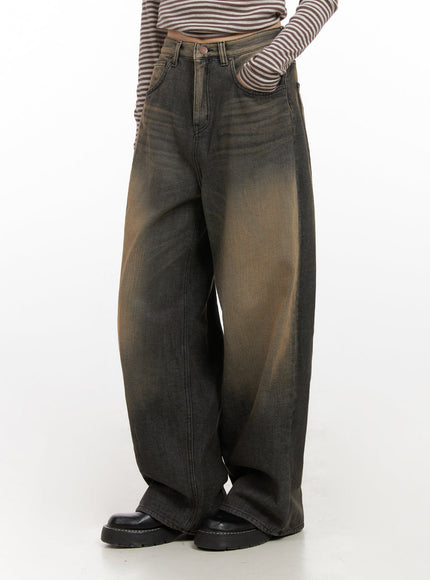 alexa-comfychic-washed-jeans-cn428 / Dark beige