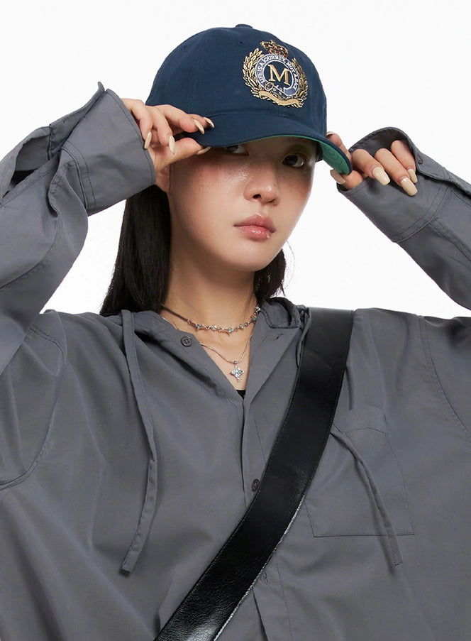 embroidered-baseball-cap-is508 / Dark blue