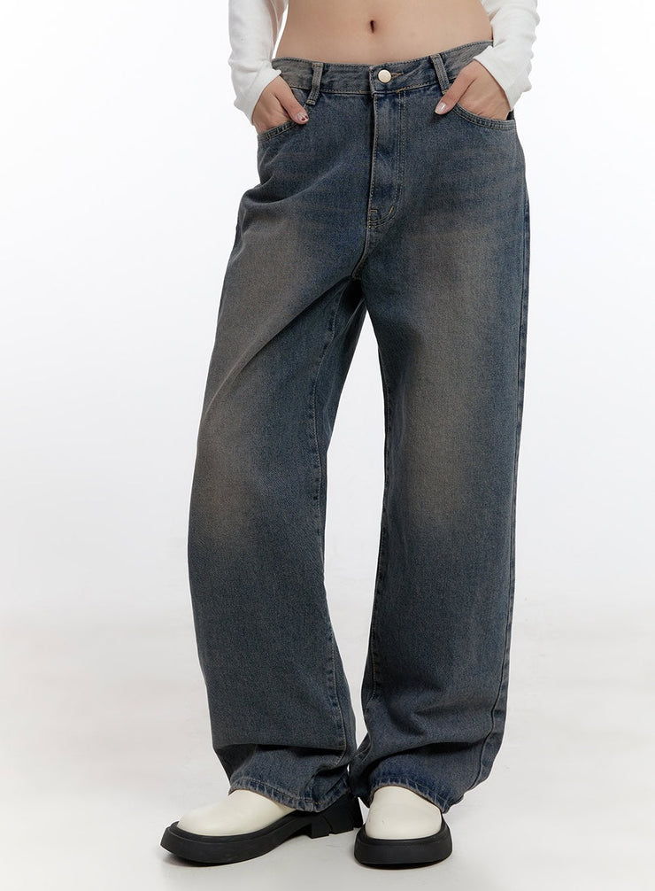 adaline-cotton-wide-fit-jeans-cn420 / Dark blue