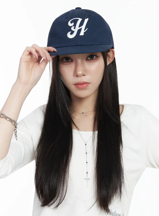 classic-h-letter-cap-ij528 / Dark blue