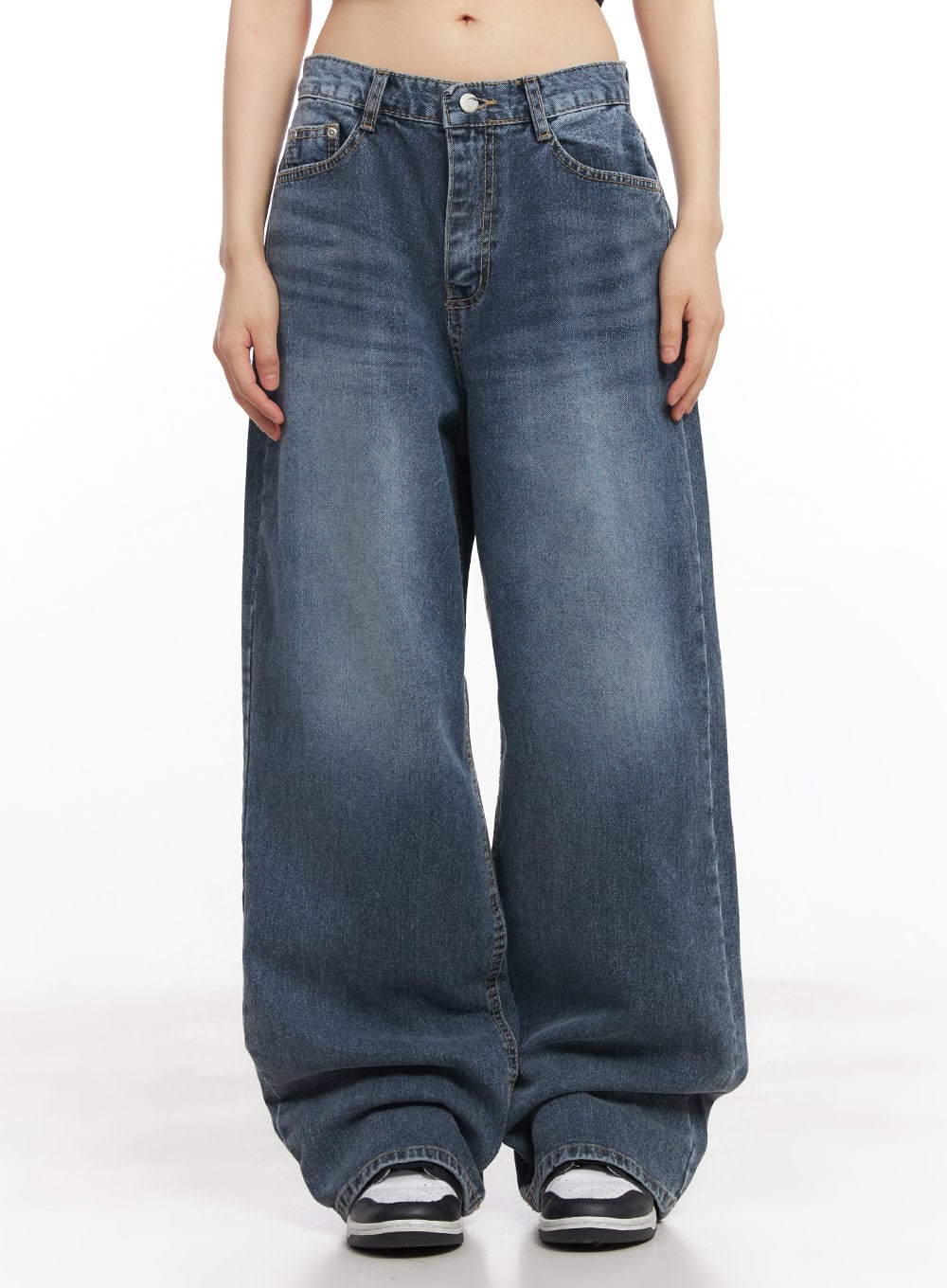 rubie-wide-leg-jeans-cy514 / Dark blue