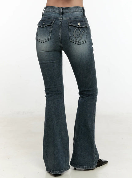 marley-denim-bootcut-jeans-cn506 / Dark blue