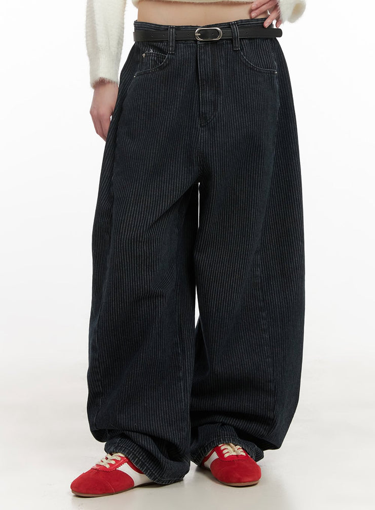 comfortable-corduroy-wide-leg-pants-cd425 / Dark blue