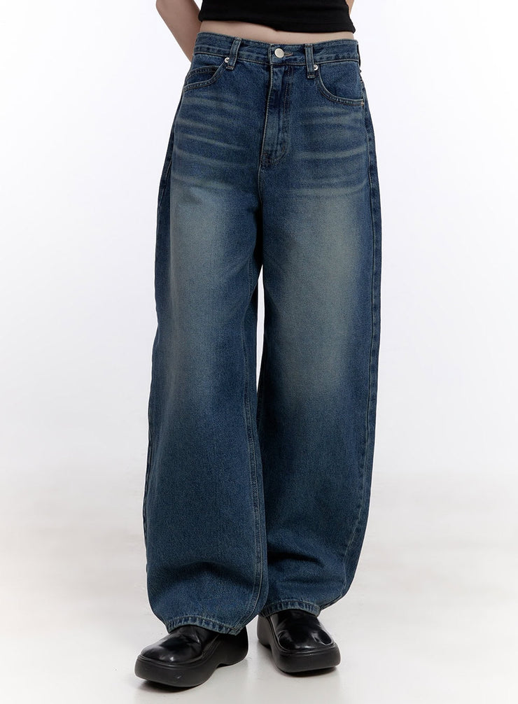 brittany-wide-leg-jeans-cf511 / Dark blue