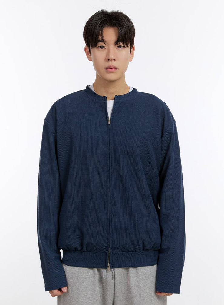 mens-zip-up-cardigan-jacket-im525 / Dark blue