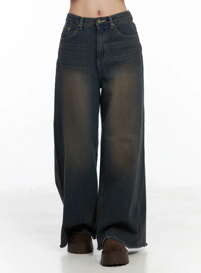 jianna-vintage-washed-baggy-jeans-cj514 / Dark blue