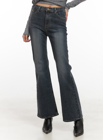 veronica-slim-fit-washed-jeans-cd409 / Dark blue