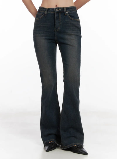 jay-dark-wash-bootcut-jeans-cd501 / Dark blue