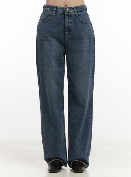 indira-straight-fit-denim-jeans-on429 / Dark blue