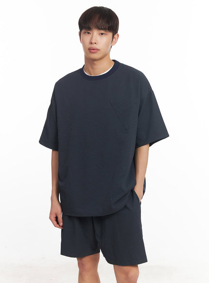 mens-classic-oversized-t-shirt-ia518 / Dark blue