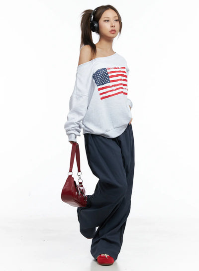 wide-leg-track-pants-cs504 / Dark blue