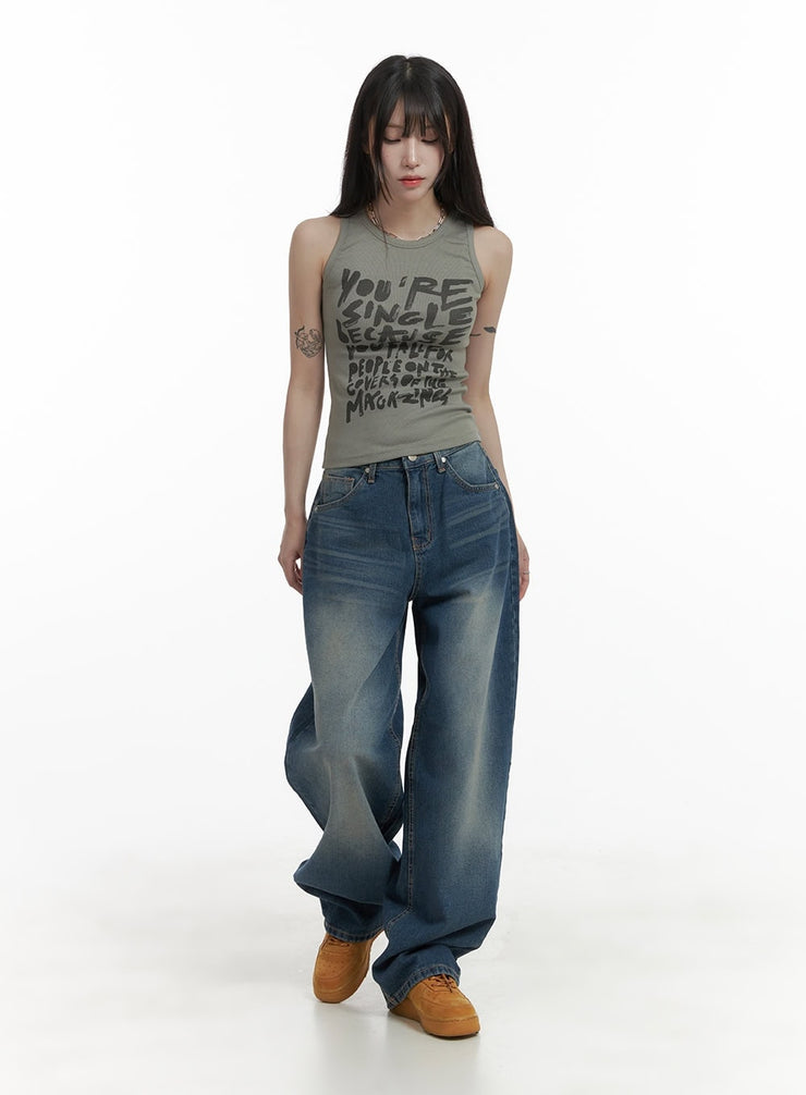 wide-fit-baggy-jeans-ca426 / Dark blue