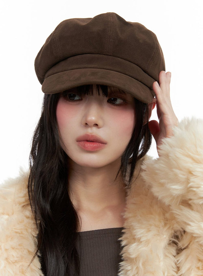 cotton-hunting-cap-io430 / Dark brown